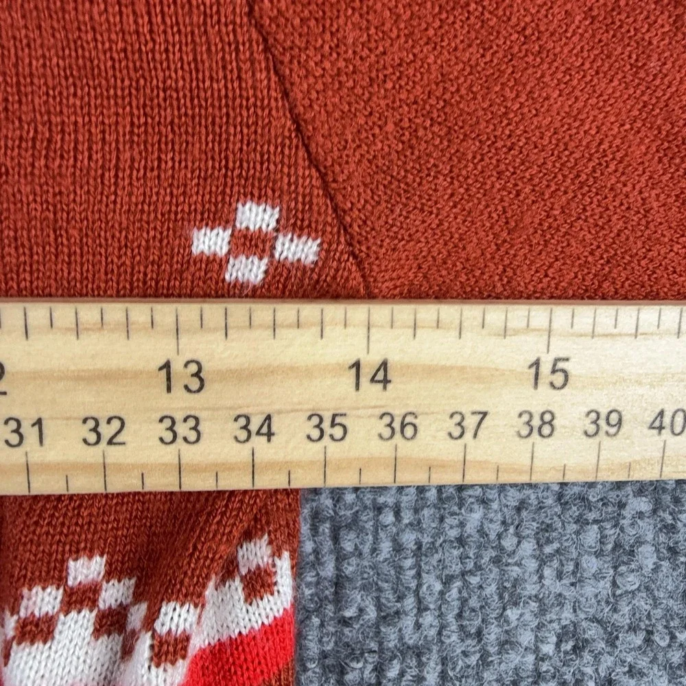 Marvel Sweater Kids XS Orange Fair Isle Spider-Man Captain America Graphic